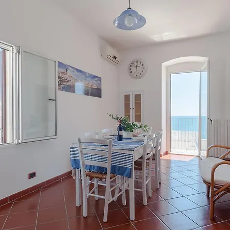 公寓 Helloapulia - Sea View Terrace Conchiglia 莫诺波利